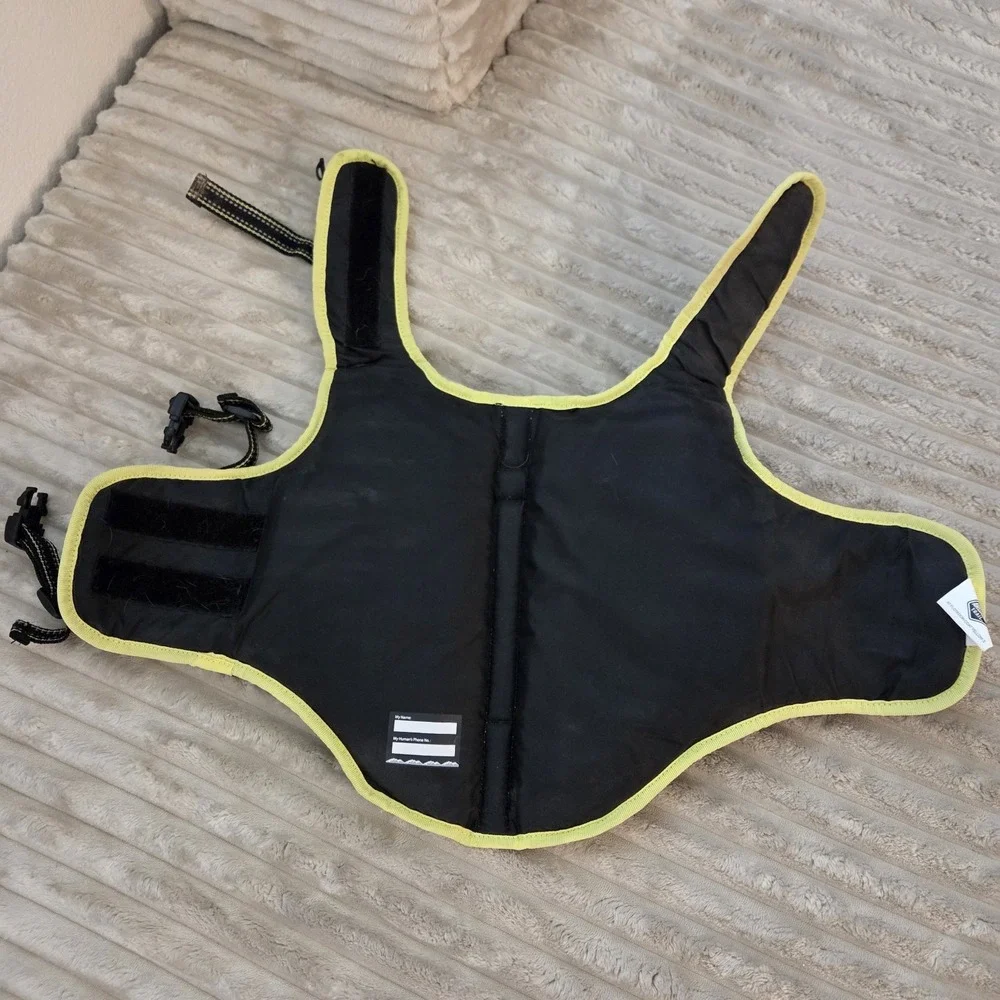 Arcadia Trail Dog Life Jacket High Visibility Flotation Vest Yellow Black Size S
